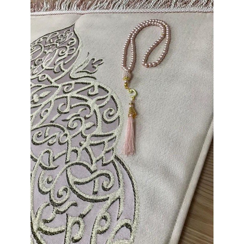 SAJADAH TURKI - LUXURY OTTOMAN IPEK (GOLDEN PINK KAPISI)