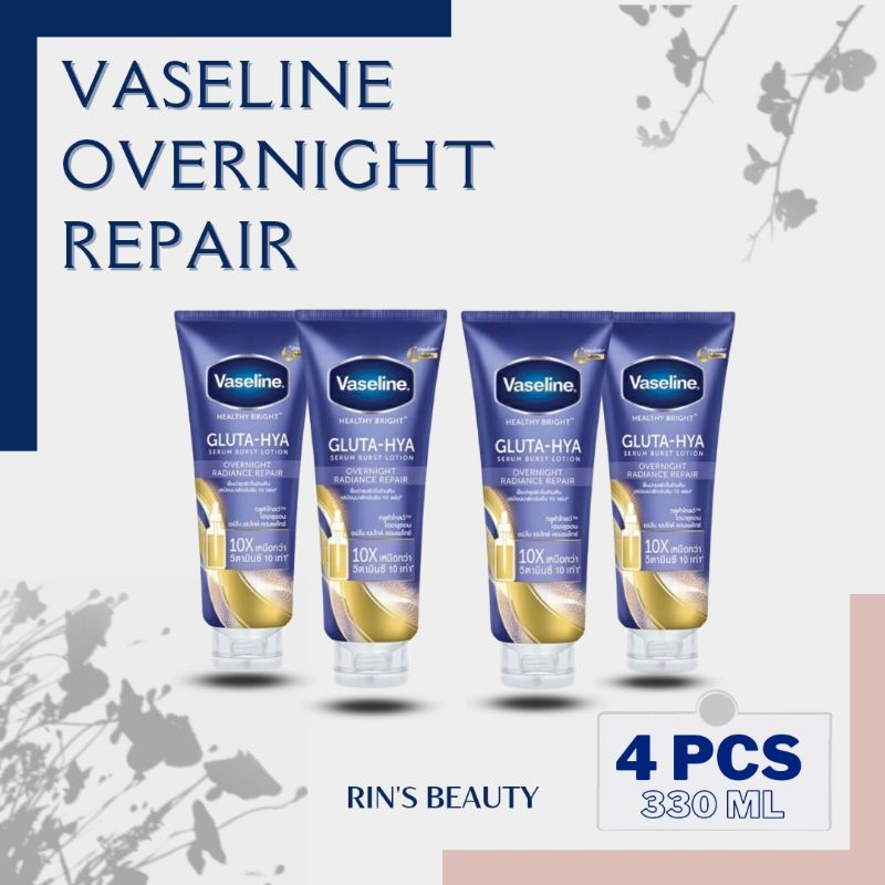 VASELINE - Gluta-Hya Overnight 330ML (4PCS) ORIGINAL THAILAND!!!!