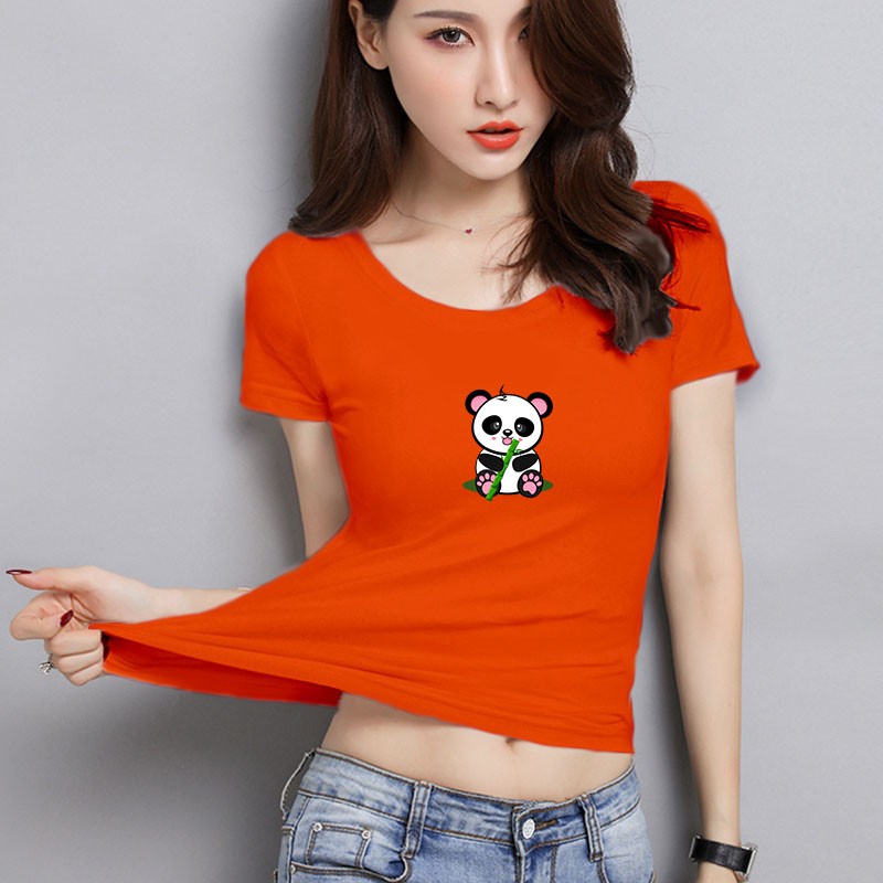 YOURSTYLE1119 - KAOS WANITA ONECK / PANDA BAMBU / KAOS TERLARIS / KAOS ONECK