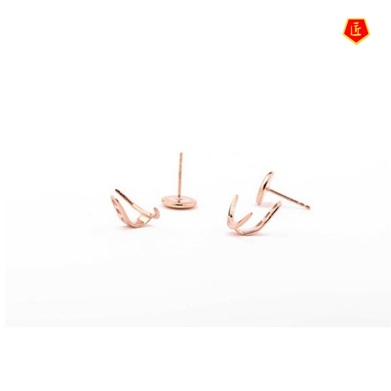 [Ready Stock]Irregular New Creative Star and Moon Ear Studs