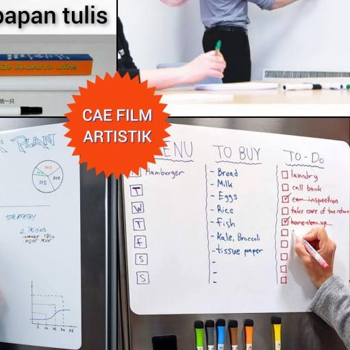 

♔ papan tulis tempel stiker white board/wallpaper papan tulis whiteboard ♣