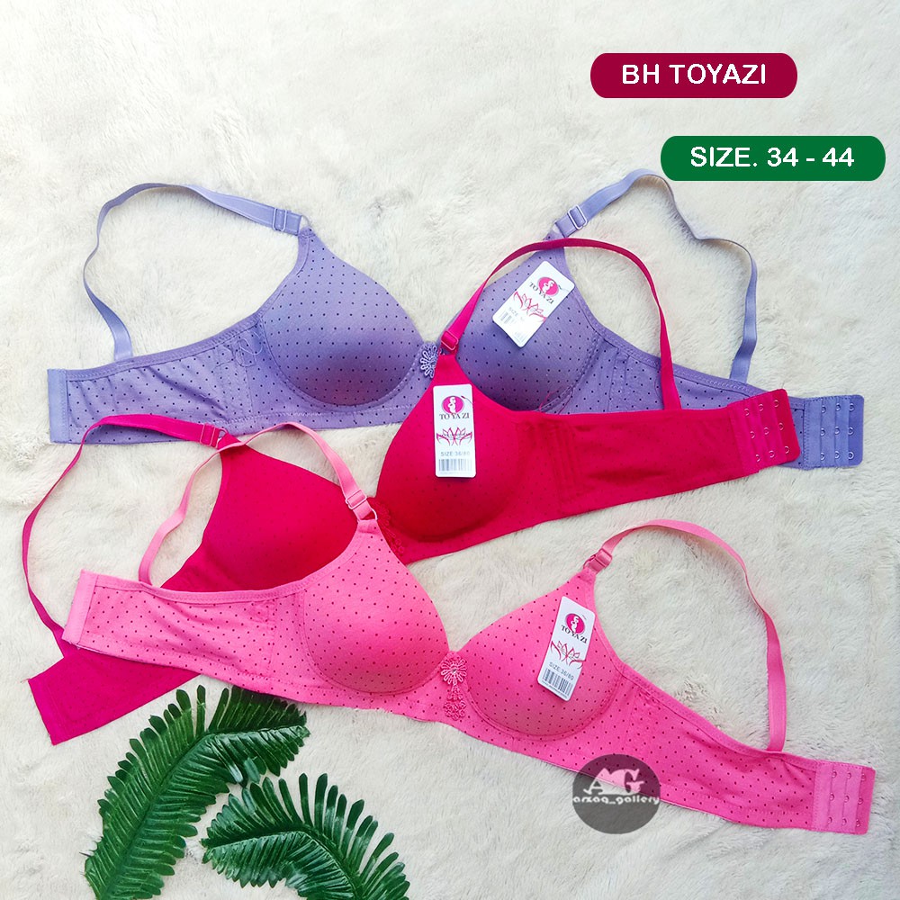 BH TOYAZI BRA WANITA DEWASA  | Bra Busa Tanpa Kawat Kancing TIGA | Pakaian Dalam Wanita | Bra Wanita | Bh Wanita