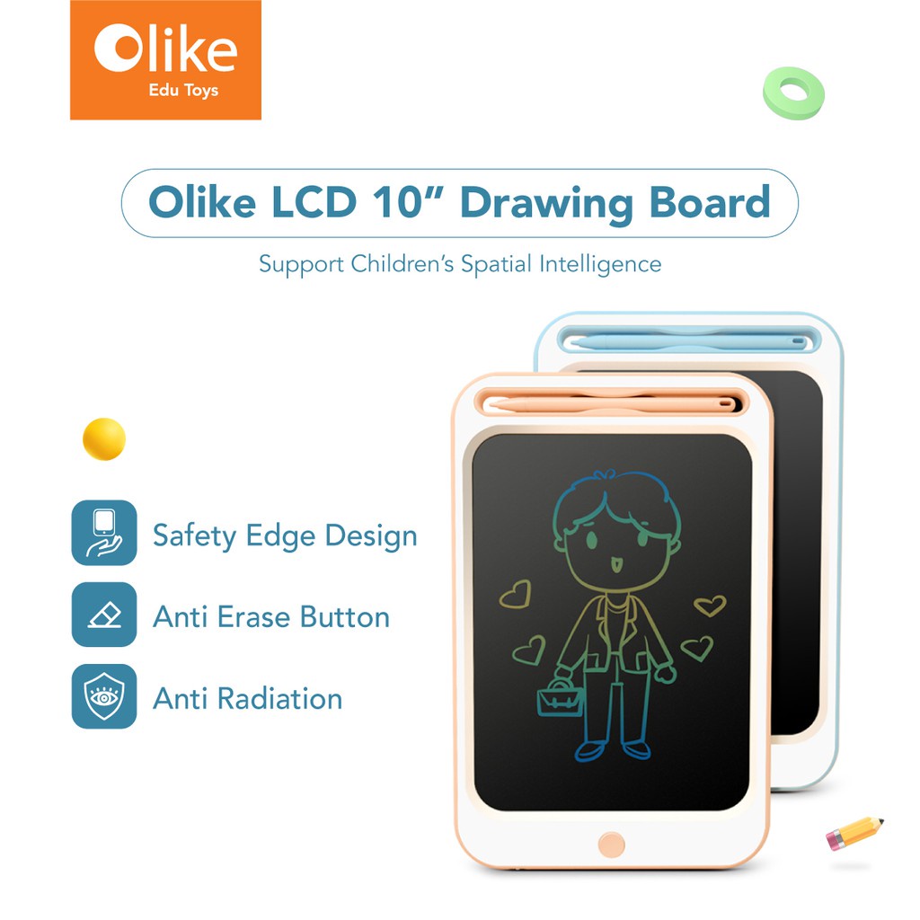 

Olike LCD Drawing Board 10 inch - Papan Tulis Digital Garansi Resmi