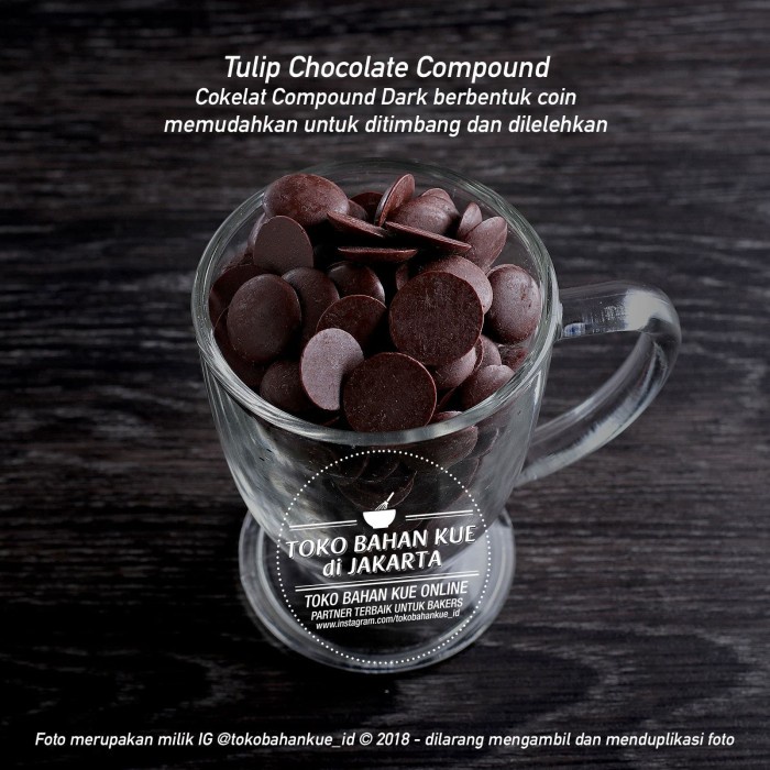 

Ds2011Z Tulip Dark Compound Chocolate Coin 500Gr Cokelat Coklat Baking Coin Xz20X1Z11