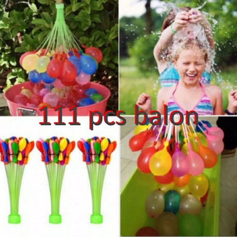 (Bisa COD) Mainan Lempar Balon Air Baloon War Perang Lempar Balon Kolam Renang