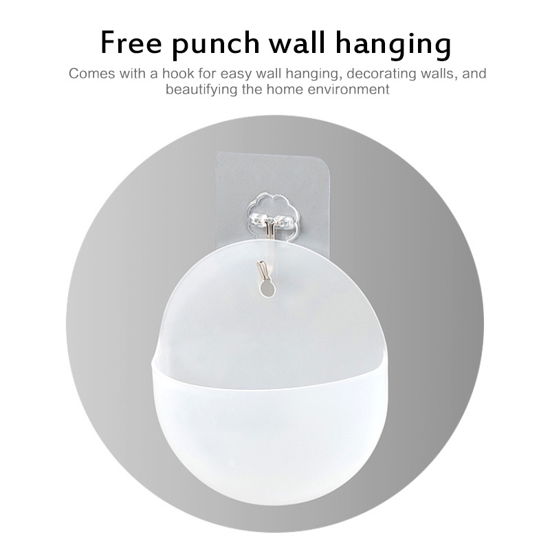 Ornamen Vas Plastik Gantung Tanaman Dinding Hidroponik/Dill Hijau Pot Bunga Keranjang Vas Bunga Dekorasi Taman/Dekorasi Pot Bunga Dinding