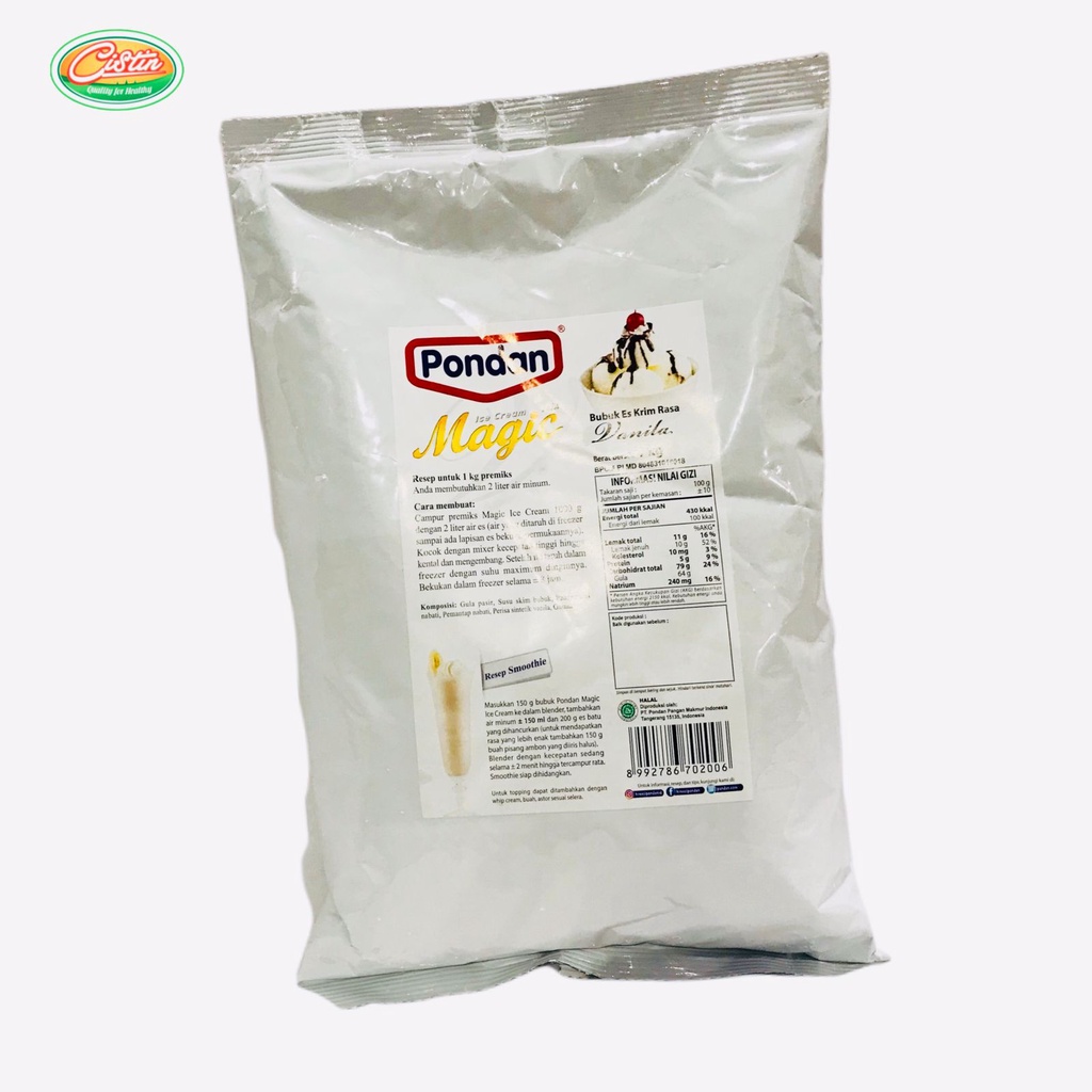 

Pondan Magic Ice Cream Vanila 1 kg
