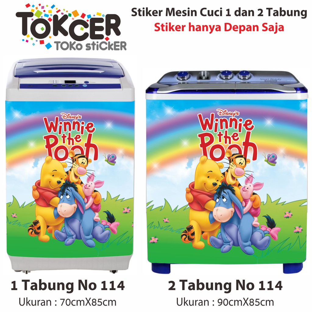 Stiker Mesin Cuci Winnie The Pooh