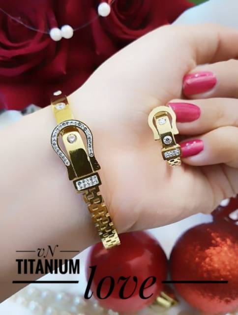 Titanium set perhiasan 1405k