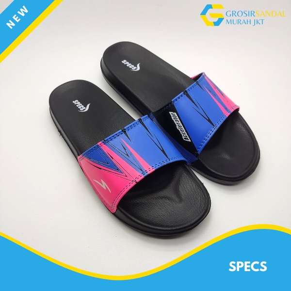 Sandal SLOP Specs Accelerator Lightspeed Original Slide Sendal Pria Slop Import sendal slop specs light speed 3 warna sandal fashion korea / sandal keren 4.4 [FREE ONGKIR] COD Sandal Kasual Classical slop karet original Sendal Slop Ori Sendal Distro-2