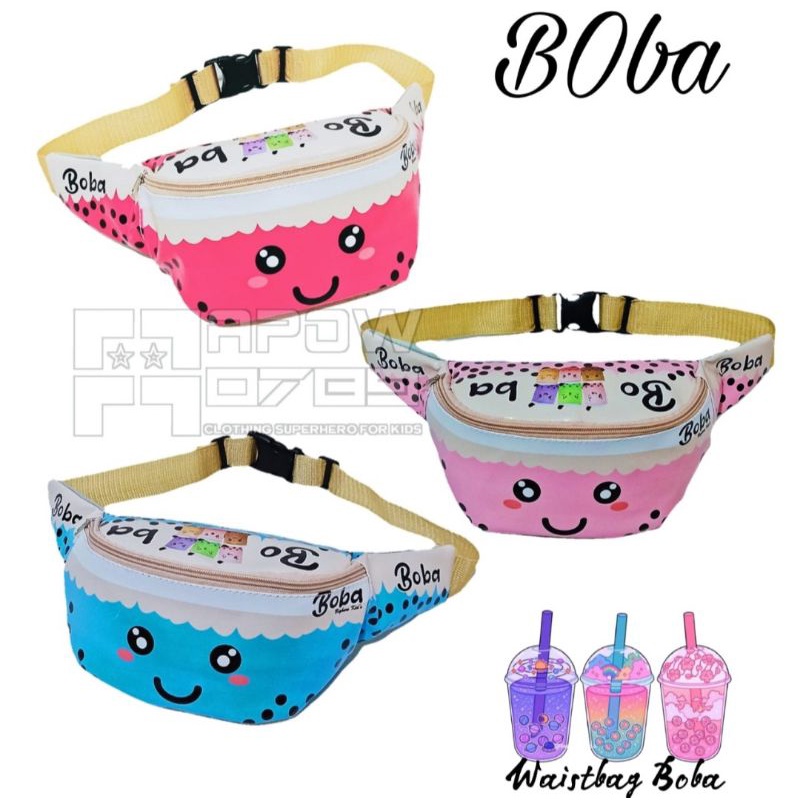 Waist bag anak perempuan,westbag anak cewe motif BOBA REALPICT