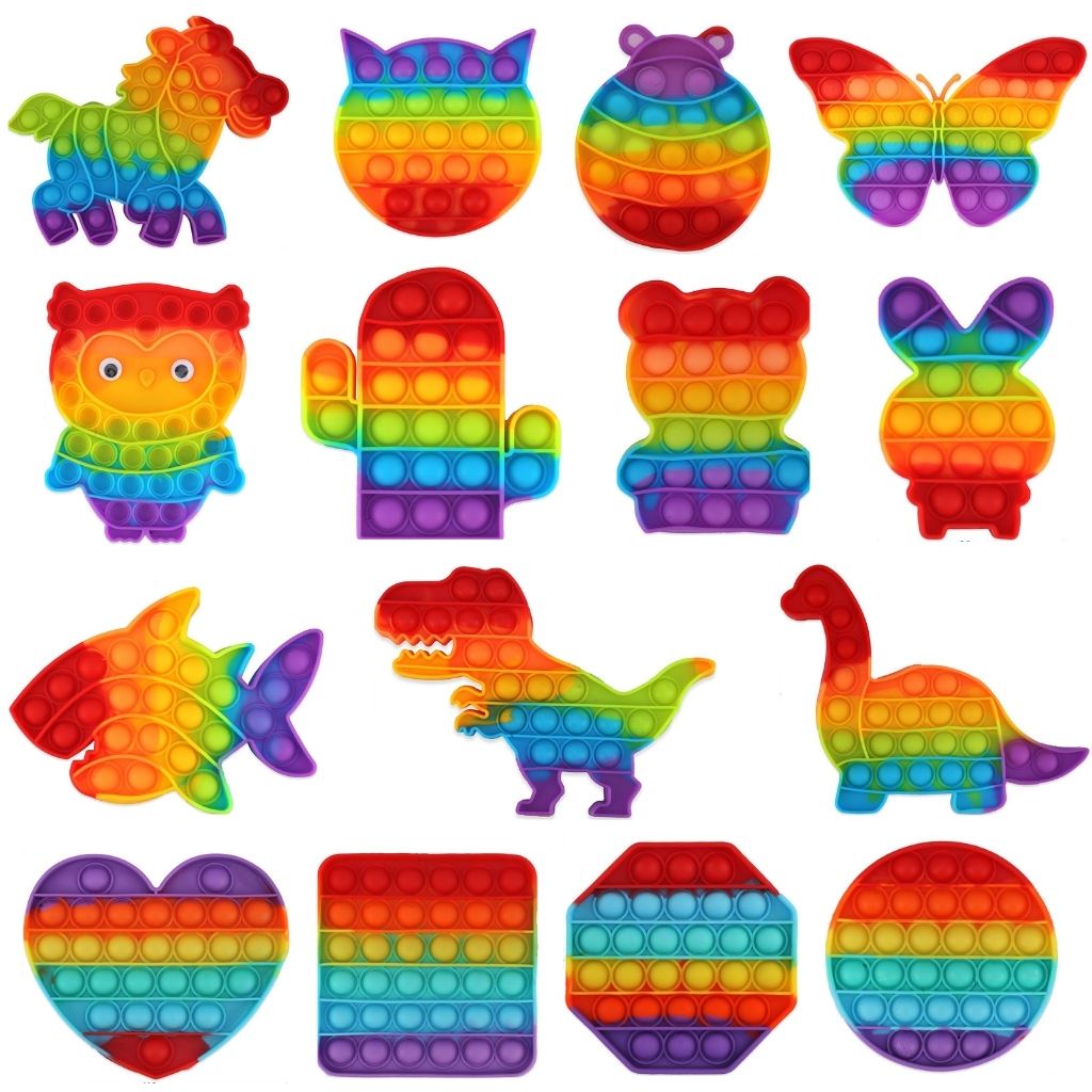 POP IT RAINBOW Mainan Anak Fidget Toys Game Toys-1