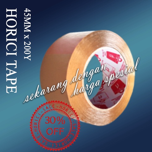 MURAH SUPER CLPER 45mmx200Y LAKBAN BENING DAN COKLAT HORICI TAPE DAN HOKI TAPE/ISOLASI