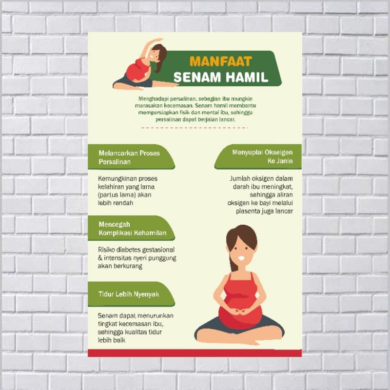 

Poster Kebidanan Tentang Manfaat Senam Hamil