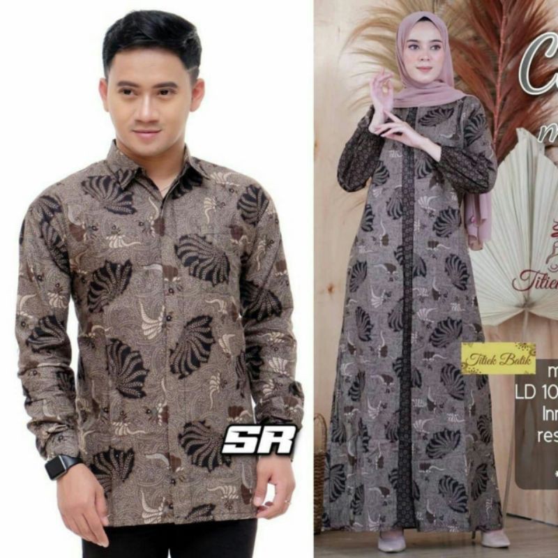 COUPLE GAMIS CARDY LD 110 NOVITA BATIK PEKALONGAN