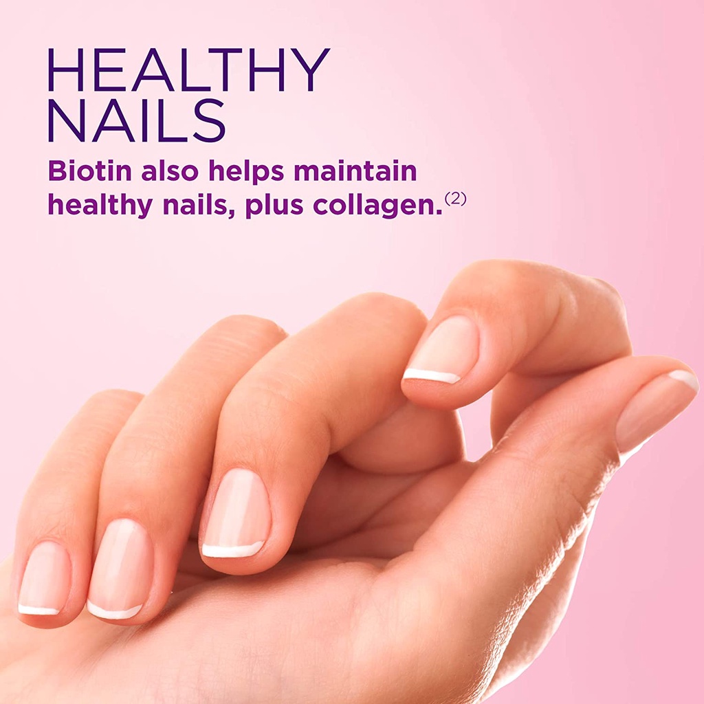 Nature Natures Nature's Bounty Hair Skin Nail Biotin 5000mcg Vitamin Kuku Rambut Kulit