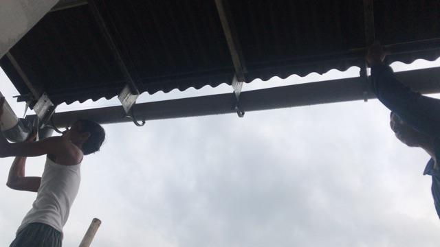 Langgeng 8 Talang Air Pvc 8 Inch 4 Meter 4m Setengah 1/2 Lingkar Lingkaran Atap Genting Rumah