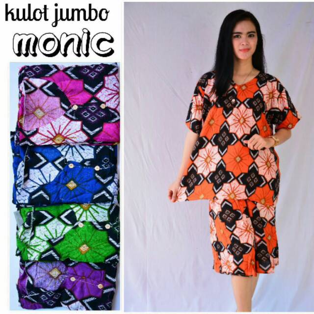 JUMBO BATIK DASTER MURAH ECER GROSIR SETELAN KULOT JUMBO MONIC KULOT JUMBO WANDA KULOT JUMBO DIANA