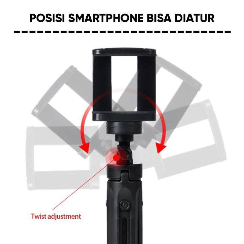 Tripod Support Mini Extaedable Wtih Holder 360 - Mini Tripod Hp Kamera