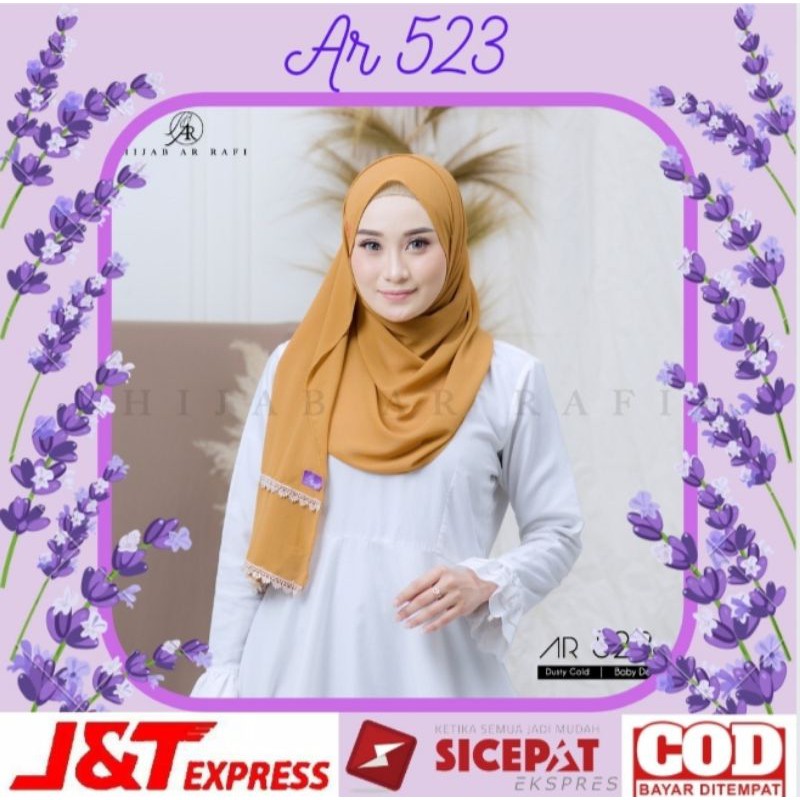 Jilbab hijab kerudung pashmina instan pastan terbaru 2021 Arrafi Ar 523 ORI,Zoya elzatta Rabbani