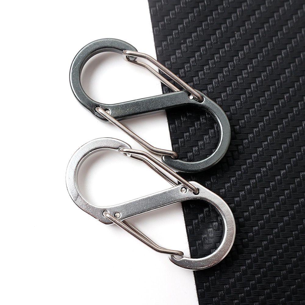 Carabiner Bentuk S Bahan Aluminum Alloy Untuk Camping / Memancing