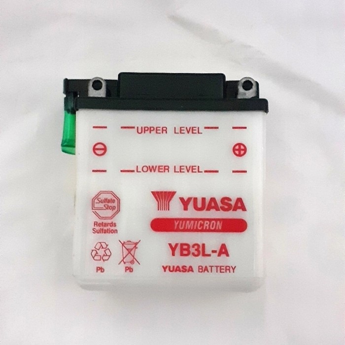 Aki Accu Motor Kawasaki Ninja R 150, Ninja SS 150 Yuasa YB3L A Basah