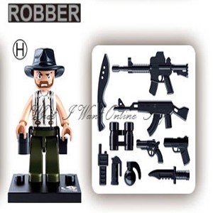 LEGO SLUBAN POLISI DAN PERAMPOK 12 SERI M38-B0586-H