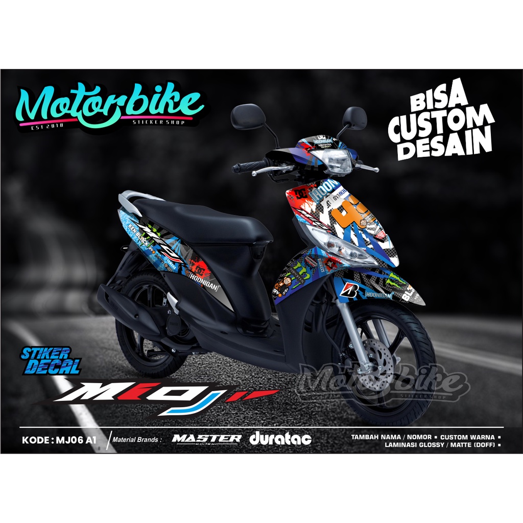 Decal Sticker Yamaha Mio J Fullbody - Sticker Decal Mio J - Decal Sticker Mio J  - MJ