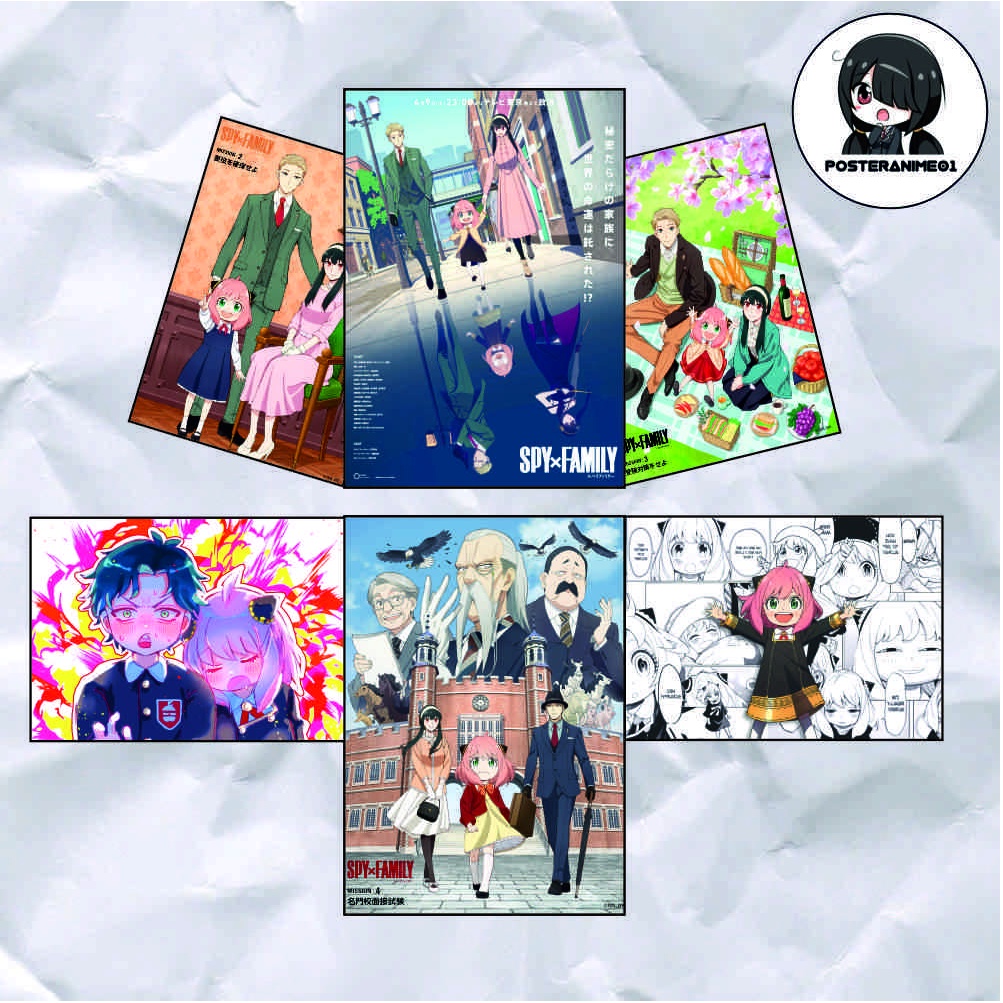 Poster Anime Spy × Family | Poster Anime Spy × Family | Poster Anya | Poster Yor | Poster Forger