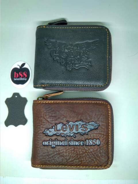 DOMPET KULIT ASLI / DOMPET PRIA WANITA LIPAT LV 613 KULIT ASLI