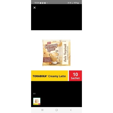 Torabika CREAMY LATTE 1 RENCENG ISI 10