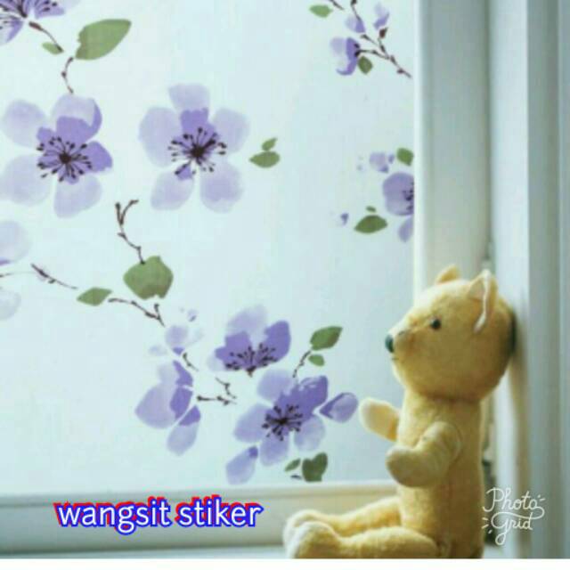 Stiker kaca film >> kaca film motif bunga sakura harga hemat