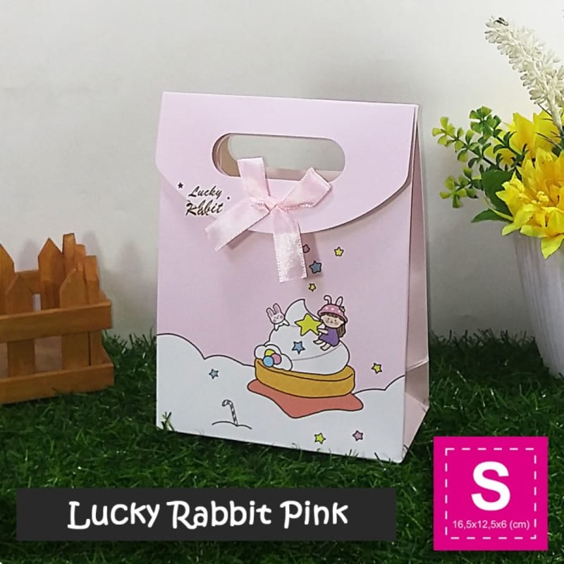 

Paper Bag Motif / Tas Kertas Kado / Tas Ulang tahun - S Rabbit & Bear