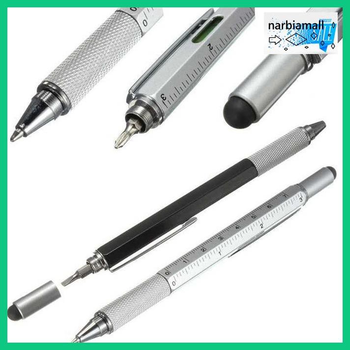 

5Ty6R7T- Pulpen Pen Ultimate 7 In 1 Edc Penggaris Stylus Obeng Mekanik Teknik - Abu-Abu 79Tr6T8-