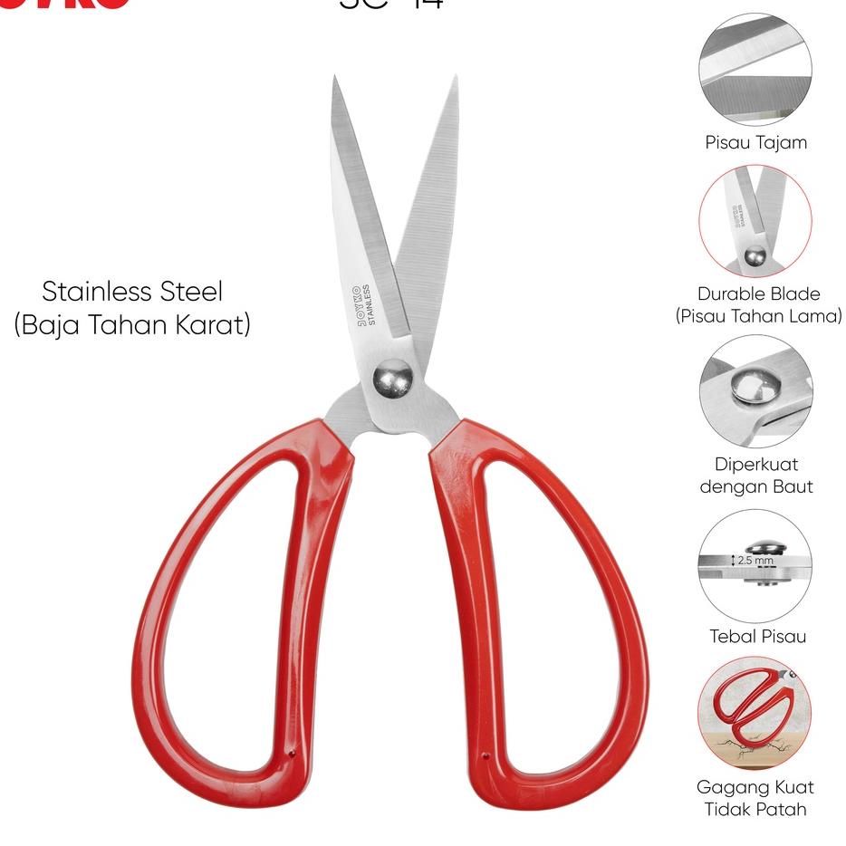 

Flash Sale Gunting Scissors Joyko SC-14 ~