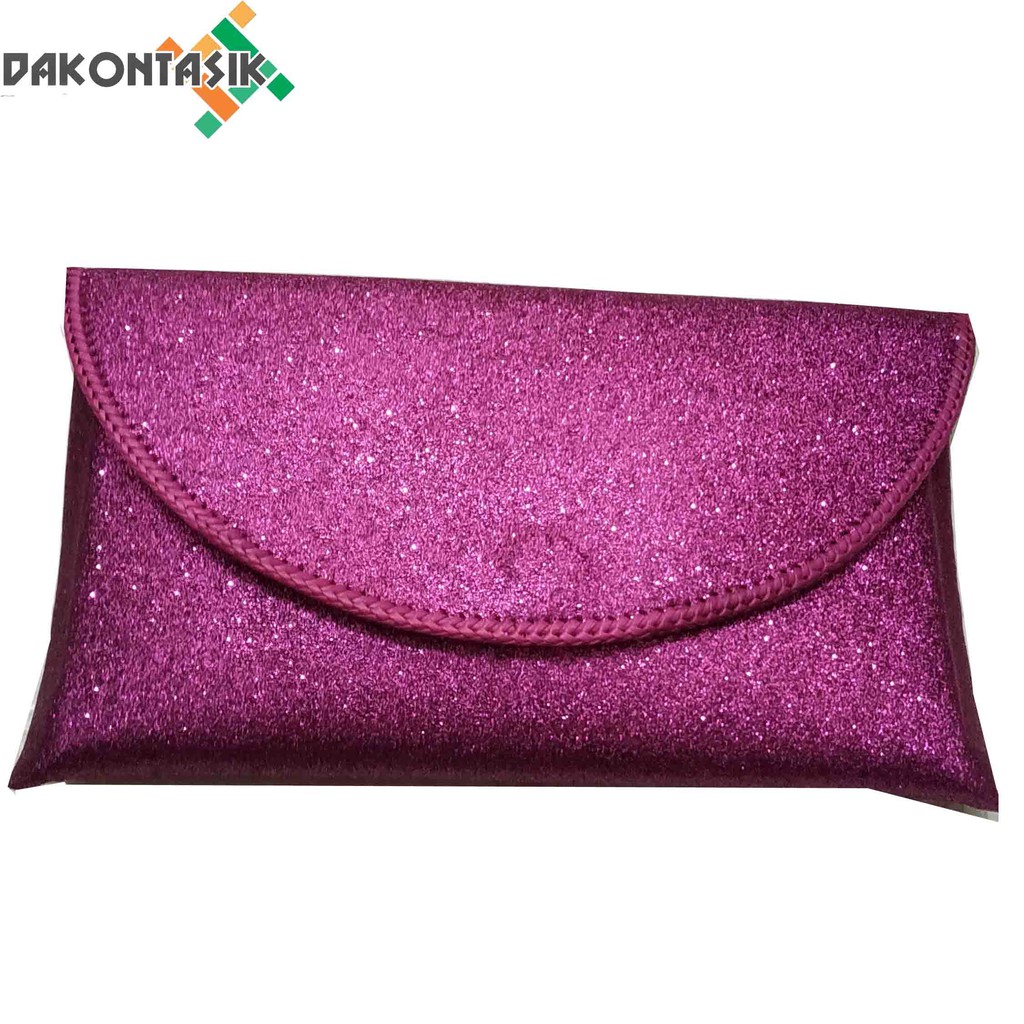 Dompet Pesta Clutch Full Gliter Size M