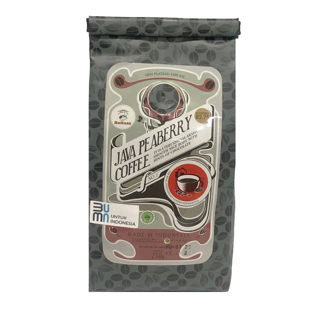 

Kopi lanang arabika (peaberry) 250 gr