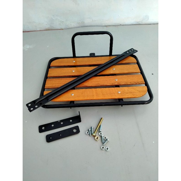 FRONT RACK PANIER SEPEDA RAK DEPAN ALAS KAYU VEDERAL VIXIE SELI MTB