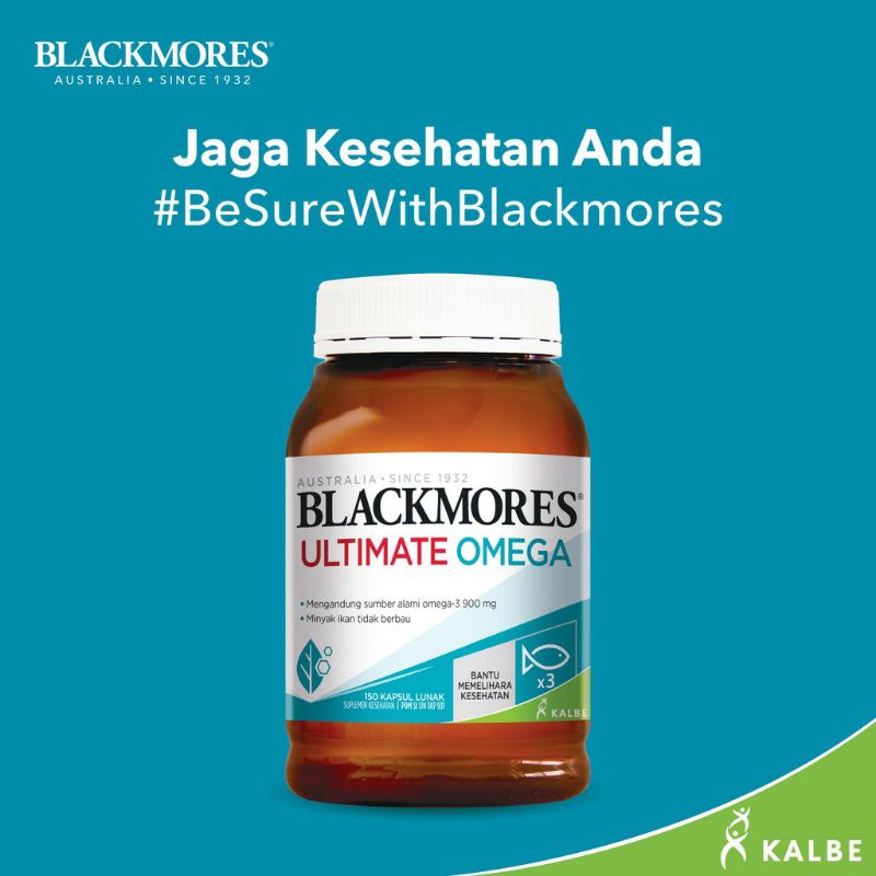 BLACKMORES Ultimate Omega -3 900 Mg  60 &amp; 30 / Minyak Ikan