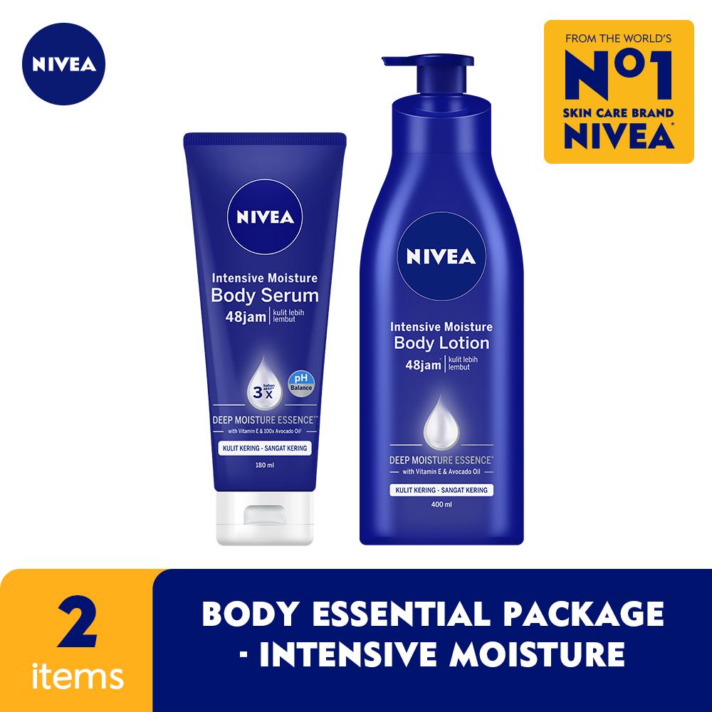 Jual NIVEA Body Lotion + Body Serum Intensive Moisture Indonesia|Shopee ...