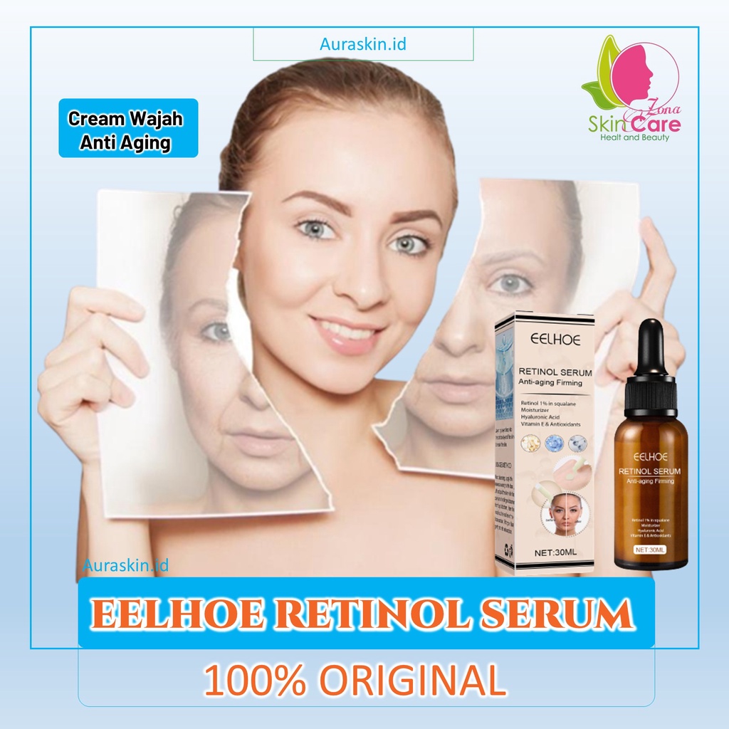 Eelhoe Retinol Serum Anti Aging / Penuaan Original KERUT LINGKARAN HITAM MUMUTIHKAN MENCERAHKAN Reti