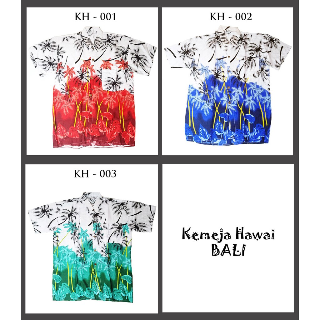 Sweet Honey Kemeja Pantai Hawai Pria Kemeja Pantai Motif Kelapa Hem Bali [Bisa COD Bayar di Tempat]