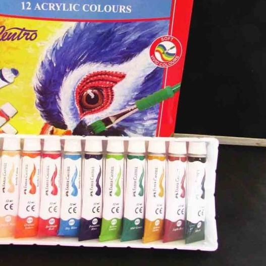 

☇ FABER CASTELL CAT AKRILIK / CAT LUKIS 12 WARNA / ACRYLICS ♛