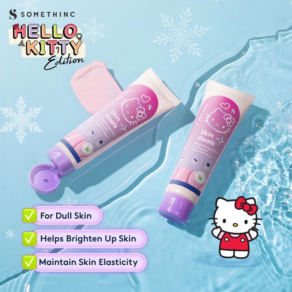 ❤ BELIA ❤ SOMETHINC Clay To The Rescue Mugwortella | Skin Goals Wash Off Mask | Skin Goals Hello Kitty Edition | Masker Wajah (BPOM)