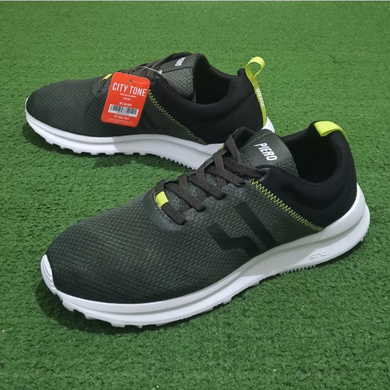 SALE Sepatu Pria Olahraga Running Piero City Tone Olive 100% Original