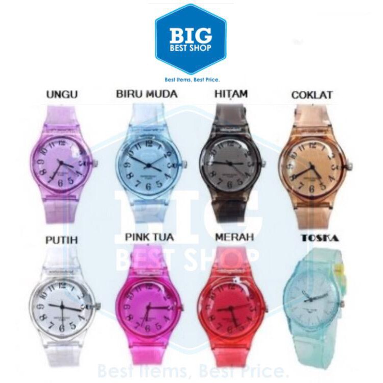 nyaman di tangan/ [BBS] Dikirim dari Jakarta - BAYAR DITEMPAT -    J-189 Jam Tangan Wanita Jelly