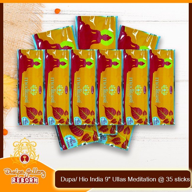 Dupa/ Hio India 9&quot; Ullas Meditation @ 35 sticks (6 pcs)