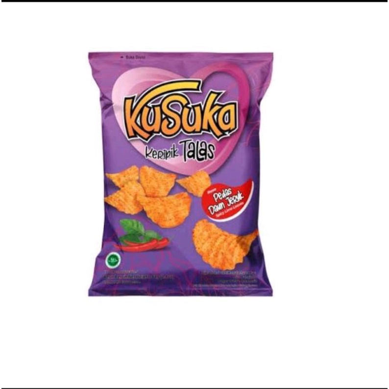 

KUSUKA KERIPIK TALAS PEDAS DAUN JERUK 68GR SNACK FARIAN BARU