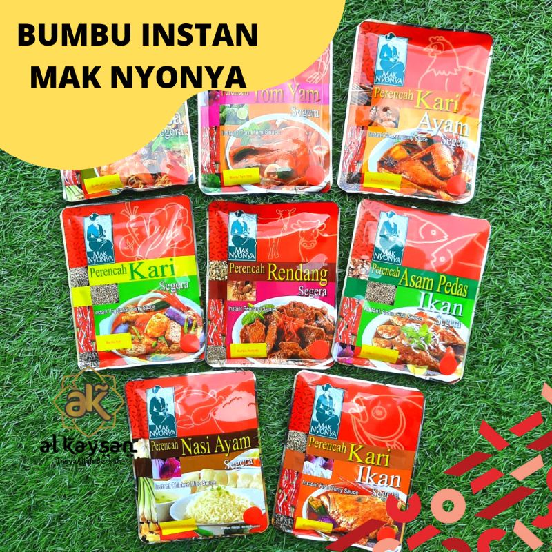 

BUMBU INSTAN MAK NYONYA HALAL DAN PRAKTIS 100 GR Rendang/Kari/Laksa/Nasi Ayam/Tomyum