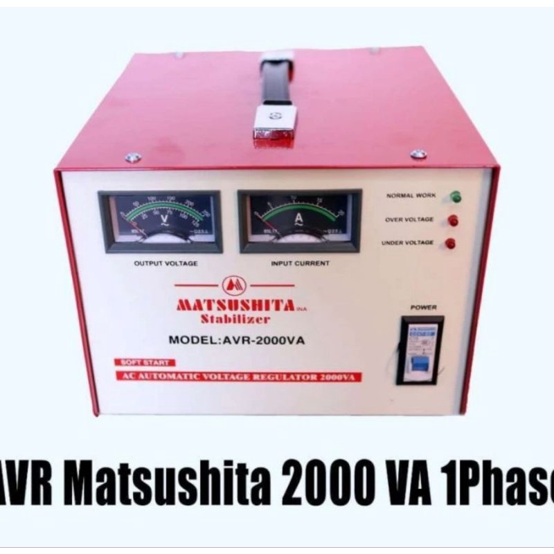 MATSUSHITA STABILIZER AVR 2000 VA AC AUTOMATIC VOLTAGE REGULATOR
